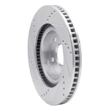 Dynamic Friction 2007-2013 Ford Transit (Mexico) Front Right Drilled & Slotted Silver Brake Rotor by Dynamic Friction Company 631-92041R