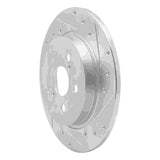 Dynamic Friction 2009-2015 Toyota Corolla (Mexico) Rear Right Drilled & Slotted Silver Brake Rotor by Dynamic Friction Company 631-92043R