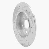 Dynamic Friction 2009-2015 Toyota Corolla (Mexico) Rear Right Drilled & Slotted Silver Brake Rotor by Dynamic Friction Company 631-92043R