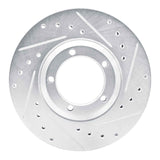 Dynamic Friction 2003-2005 Dodge H100 (Mexico) Front Right Drilled & Slotted Silver Brake Rotor by Dynamic Friction Company 631-92051R