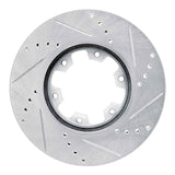 Dynamic Friction 2002-2024 Nissan Urvan (Mexico) Front Left Drilled & Slotted Silver Brake Rotor by Dynamic Friction Company 631-92052L