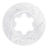 Dynamic Friction 2002-2024 Nissan NV350 Urvan (Mexico) Front Right Drilled & Slotted Silver Brake Rotor by Dynamic Friction Company 631-92052R