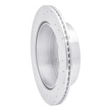 Dynamic Friction 2008-2014 Mitsubishi Montero Limited (Mexico) Rear Right Drilled & Slotted Silver Brake Rotor by Dynamic Friction Company 631-92060R