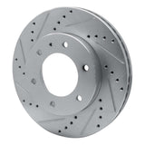 Dynamic Friction 2013-2017 Ford Ranger (Mexico) Front Left Drilled & Slotted Silver Brake Rotor by Dynamic Friction Company 631-92067L