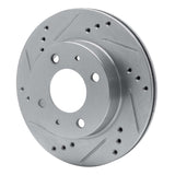 R1 Concepts 1998-2012 Hyundai Atos (Mexico) Front Left Drilled & Slotted Silver Brake Rotor by R1 Concepts 631-92073L