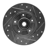 Dynamic Friction 2011-2015 Renault Fluence (Mexico) Rear Left Drilled & Slotted Silver Brake Rotor by Dynamic Friction Company 631-92083L