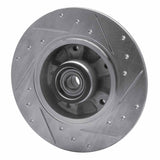 Dynamic Friction 2011-2015 Renault Fluence (Mexico) Rear Left Drilled & Slotted Silver Brake Rotor by Dynamic Friction Company 631-92083L