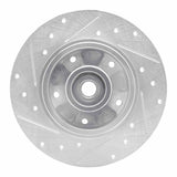 Dynamic Friction 2011-2015 Renault Fluence (Mexico) Rear Right Drilled & Slotted Silver Brake Rotor by Dynamic Friction Company 631-92083R