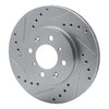 R1 Concepts 1997-2002 Peugeot 306 (Mexico) Front Left Drilled & Slotted Silver Brake Rotor
