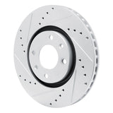 Dynamic Friction 2003-2025 Peugeot 8 (Mexico) Front Left Drilled & Slotted Silver Brake Rotor by Dynamic Friction Company 631-92090L