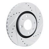 Dynamic Friction 2003-2025 Peugeot 8 (Mexico) Front Right Drilled & Slotted Silver Brake Rotor by Dynamic Friction Company 631-92090R
