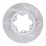 Dynamic Friction 2003-2006 Renault Laguna (Mexico) Front Left Drilled & Slotted Silver Brake Rotor by Dynamic Friction Company 631-92092L