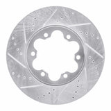Dynamic Friction 2003-2006 Renault Laguna (Mexico) Front Left Drilled & Slotted Silver Brake Rotor by Dynamic Friction Company 631-92092L