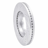Dynamic Friction 2003-2006 Renault Laguna (Mexico) Front Right Drilled & Slotted Silver Brake Rotor by Dynamic Friction Company 631-92092R