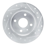 R1 Concepts 2000-2005 Chevrolet Zafira (Mexico) Rear Left Drilled & Slotted Silver Brake Rotor by R1 Concepts 631-92096L
