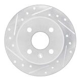 R1 Concepts 2000-2005 Chevrolet Zafira (Mexico) Rear Left Drilled & Slotted Silver Brake Rotor by R1 Concepts 631-92096L