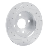 R1 Concepts 2000-2005 Chevrolet Zafira (Mexico) Rear Left Drilled & Slotted Silver Brake Rotor by R1 Concepts 631-92096L