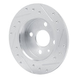 R1 Concepts 2000-2005 Chevrolet Zafira (Mexico) Rear Right Drilled & Slotted Silver Brake Rotor by R1 Concepts 631-92096R
