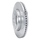 Dynamic Friction 2006-2019 Toyota Hiace (Mexico) Front Right Drilled & Slotted Silver Brake Rotor by Dynamic Friction Company 631-92097R