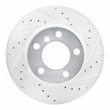 Dynamic Friction 2012-2020 BMW 120i (Mexico) Front Right Drilled & Slotted Silver Brake Rotor by Dynamic Friction Company 631-92099R
