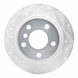 Dynamic Friction 2012-2018 BMW 120i (Mexico) Rear Left Drilled & Slotted Silver Brake Rotor by Dynamic Friction Company 631-92100L