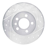 Dynamic Friction 2015-2018 Audi A1 (Mexico) Rear Right Drilled & Slotted Silver Brake Rotor by Dynamic Friction Company 631-92104R