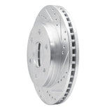 Dynamic Friction 2016-2022 Nissan NP300 Frontier (Mexico) Front Right Drilled & Slotted Silver Brake Rotor by Dynamic Friction Company 631-92107R