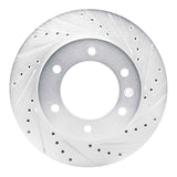 Dynamic Friction 2016-2017 Chevrolet S10 Front Right Drilled & Slotted Silver Brake Rotor by Dynamic Friction Company 631-92115R