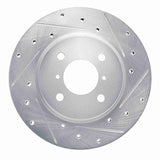 Dynamic Friction 2016-2023 Suzuki Ciaz (Mexico) Front Right Drilled & Slotted Silver Brake Rotor by Dynamic Friction Company 631-92125R