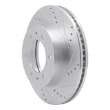 Dynamic Friction 2006-2010 Hummer H3 Front Right Drilled & Slotted Silver Brake Rotor by Dynamic Friction Company 631-93000R