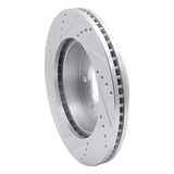 Dynamic Friction 2006-2010 Hummer H3 Front Right Drilled & Slotted Silver Brake Rotor by Dynamic Friction Company 631-93000R
