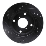 R1 Concepts 89-94 Suzuki Swift Front Right Drilled & Slotted Black Brake Rotor by R1 Concepts RNC-633-01000R