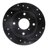 R1 Concepts 89-94 Suzuki Swift Rear Left Drilled & Slotted Black Brake Rotor by R1 Concepts RNC-633-01001L