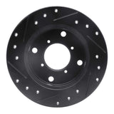R1 Concepts 89-94 Suzuki Swift Rear Right Drilled & Slotted Black Brake Rotor by R1 Concepts RNC-633-01001R