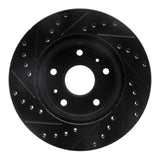 R1 Concepts 07-19 Suzuki SX4 S-Cross (Mexico) Front Right Drilled & Slotted Black Brake Rotor by R1 Concepts RNC-633-01004R