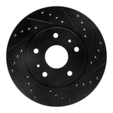 R1 Concepts 07-19 Suzuki SX4 S-Cross (Mexico) Front Right Drilled & Slotted Black Brake Rotor by R1 Concepts RNC-633-01004R