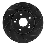 R1 Concepts 10-13 Suzuki Kizashi Front Right Drilled & Slotted Black Brake Rotor by R1 Concepts RNC-633-01007R
