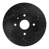 R1 Concepts 04-10 Chevrolet Epica (USA/Canada) Front Right Drilled & Slotted Black Brake Rotor by R1 Concepts RNC-633-01008R