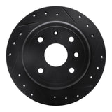 R1 Concepts 04-10 Chevrolet Epica (Mexico) Rear Right Drilled & Slotted Black Brake Rotor by R1 Concepts RNC-633-01009R