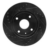 R1 Concepts 04-10 Chevrolet Optra (Mexico) Front Right Drilled & Slotted Black Brake Rotor by R1 Concepts RNC-633-01010R