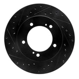 R1 Concepts 96-98 Suzuki Sidekick Front Left Drilled & Slotted Black Brake Rotor by R1 Concepts RNC-633-01012L