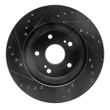 R1 Concepts 06-17 Suzuki Grand Vitara (Mexico) Front Right Drilled & Slotted Black Brake Rotor by R1 Concepts RNC-633-01014R