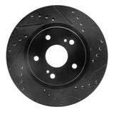 R1 Concepts 06-17 Suzuki Grand Vitara (Mexico) Front Right Drilled & Slotted Black Brake Rotor by R1 Concepts RNC-633-01014R