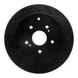 R1 Concepts 09-17 Suzuki Grand Vitara Rear Right Drilled & Slotted Black Brake Rotor by R1 Concepts RNC-633-01015R