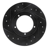 R1 Concepts 65-76 Porsche 911 Front Left Drilled & Slotted Black Brake Rotor by R1 Concepts RNC-633-02000L