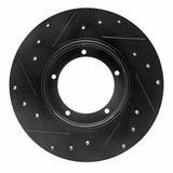 R1 Concepts 65-76 Porsche 911 Front Right Drilled & Slotted Black Brake Rotor by R1 Concepts RNC-633-02000R