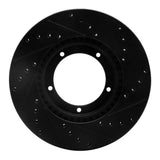 R1 Concepts 67-88 Porsche 914 Front Left Drilled & Slotted Black Brake Rotor by R1 Concepts RNC-633-02001L