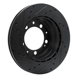 R1 Concepts 86-95 Porsche 944 Turbo Rear Right Drilled & Slotted Black Brake Rotor by R1 Concepts RNC-633-02020R