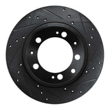 R1 Concepts 86-95 Porsche 944 Turbo Rear Right Drilled & Slotted Black Brake Rotor by R1 Concepts RNC-633-02020R