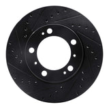 R1 Concepts 97-04 Porsche Boxster Front Left Drilled & Slotted Black Brake Rotor by R1 Concepts RNC-633-02028L